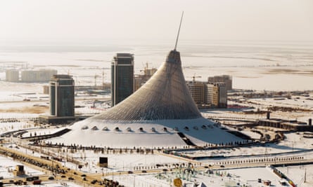 ‘A pleasure dome worthy of Kubla Khan’ … Foster’s Khan Shatyr shopping centre in Astana, Kazakhstan.