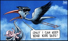 Ben Jennings on Rishi Sunak keeping children safe – cartoon