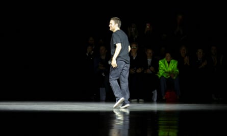 Sabato de Sarno walks on the catwalk