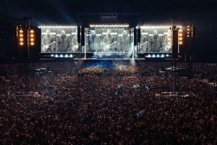 Oasis’ first Australian show, at Marvel Stadium, Melbourne, on Friday night.