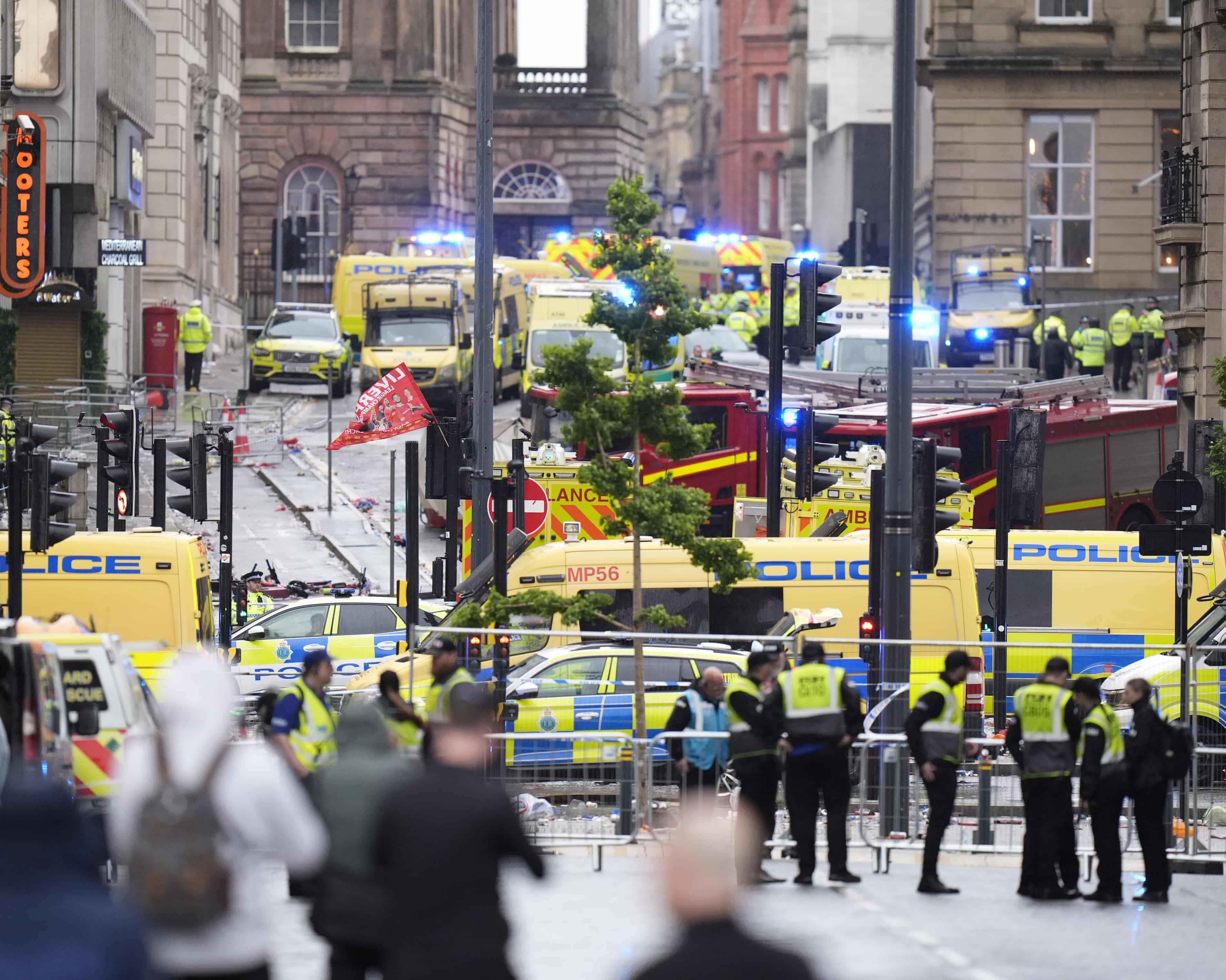 Dozens injured as car ploughs into crowd at Liverpool FC victory parade (theguardian.com)