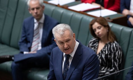 Tony Burke introduces the bill to parliament on Thursday.