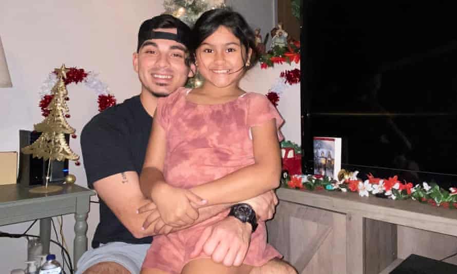 Amerie Jo Garza with her father Angel Garza