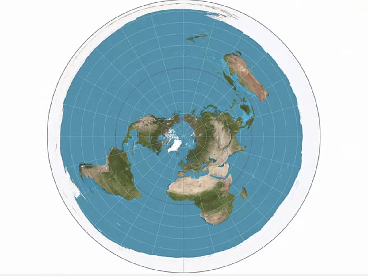 Flat Earthers Are Back It S Almost Like The Beginning Of A New Religion Science The Guardian Un Flat Earth Map