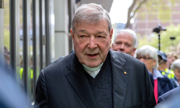 Cardinal George Pell outside court