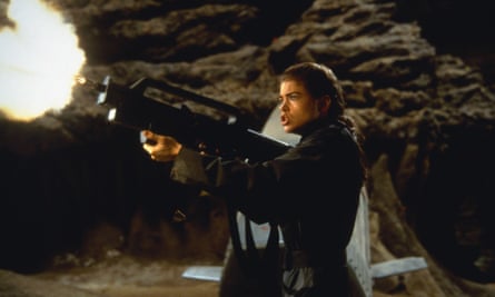 ‘I refused to do the topless scene’ … Denise Richards in Starship Troopers.