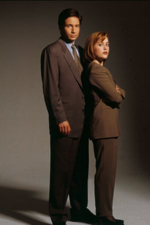 Duchovny and Anderson in the first series, 1995.
