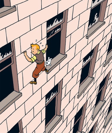 Superhero … an illustration for Tintin.