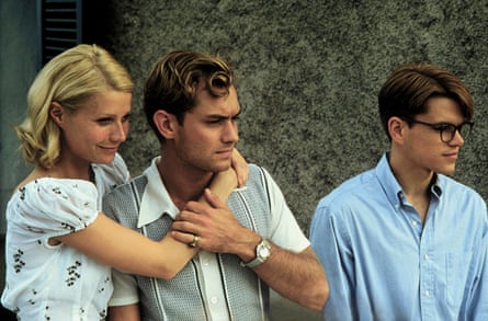 Gwyneth Paltrow, Jude Law and Matt Damon in The Talented Mr Ripley (1999).