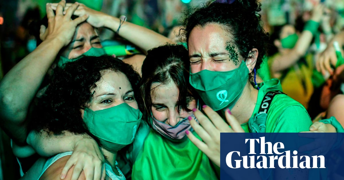 Argentina legalises abortion in landmark moment for women's rights