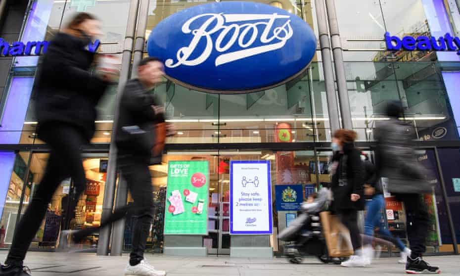 Boots in Oxford Street in London