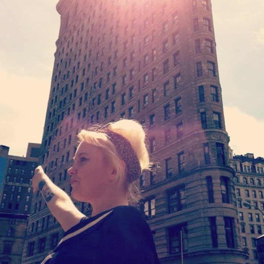Terri White outside the Flatiron Building in Manhattan, June 2012
