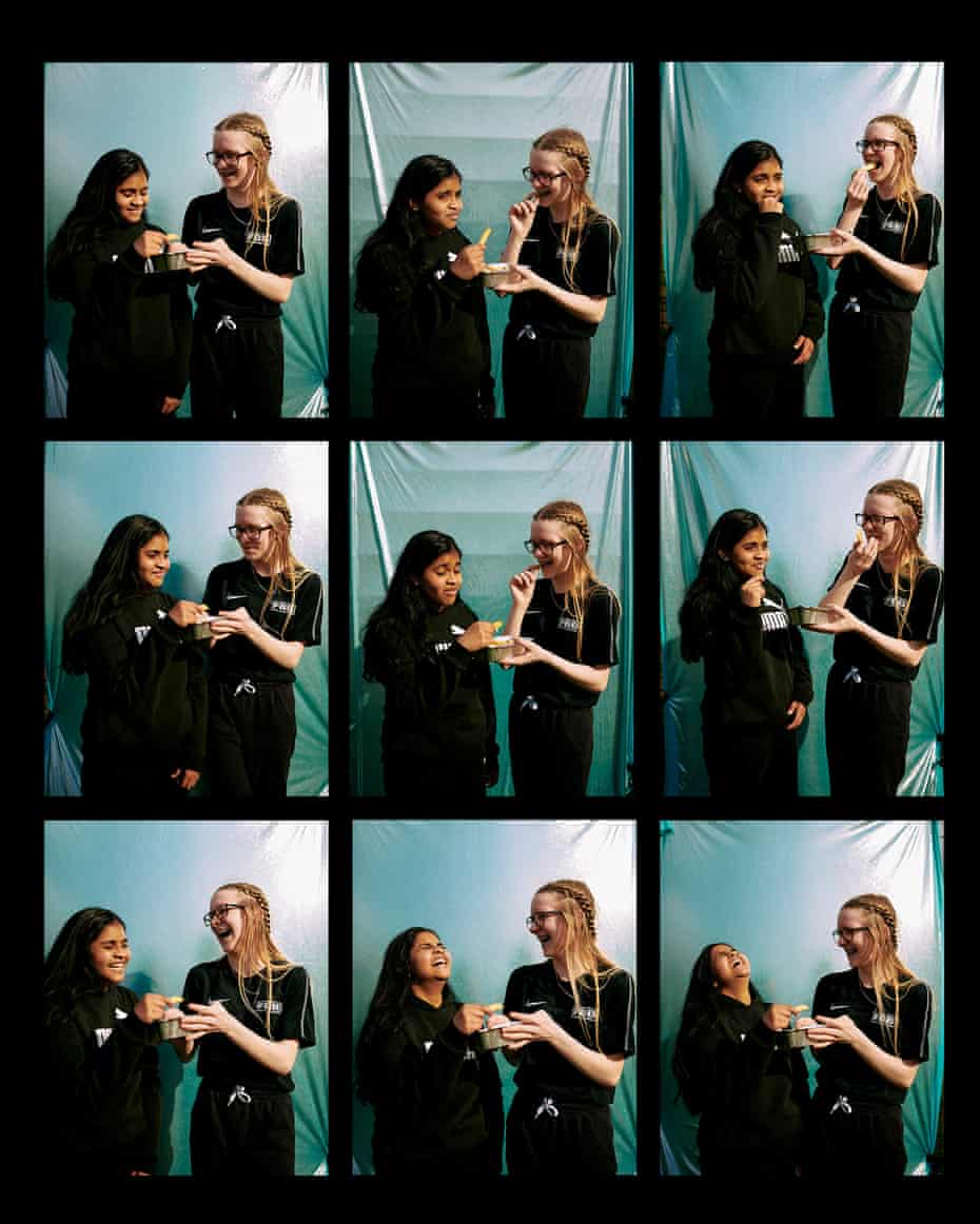 Agalya, left, and Paige