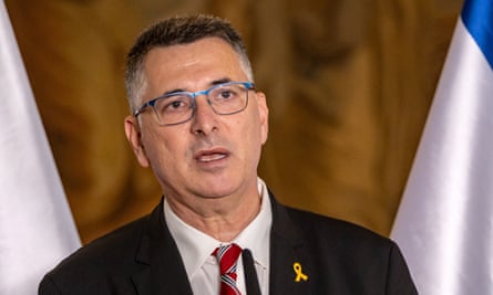 The Israeli foreign affairs minister, Gideon Sa’ar