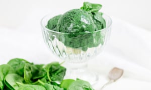 Banana and spinach ice-cream.