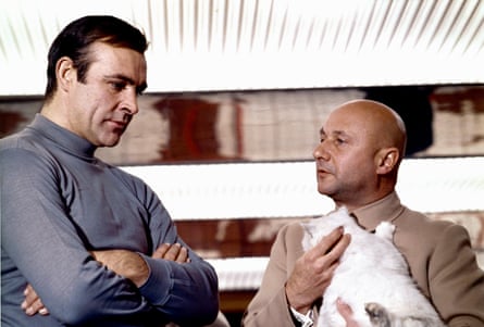 Sean Connery and Donald Pleasence as Blofeld in You Only Live Twice.