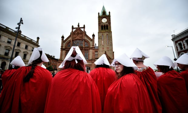 Pro-choice supporters at a Rosa rally in Londonderry, Northern Ireland.