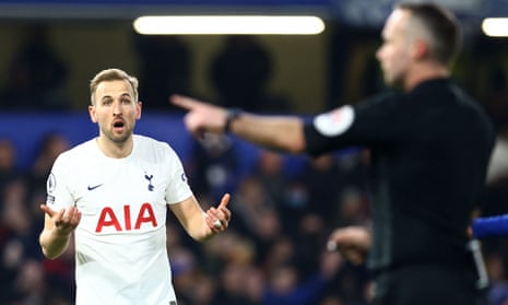 Harry Kane cut an exasperated figure for much of the match, with Spurs losing 2-0