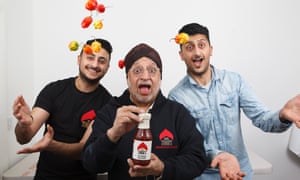 Kuldip Singh Sahota (right), with his father, Harder Singh Sahota, and brother Sukhi Singh Sahota.