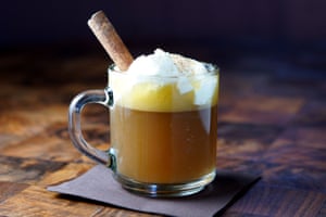 Winter warmer ... a hot buttered rum cocktail.