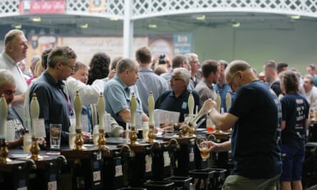 The Great British Beer Festival at Olympia exhibition halls, London.