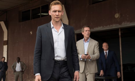 Something of the night … Tom Hiddleston, Hugh Laurie and Alistair Petrie in The Night Manager.