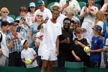 Christopher Eubanks at Wimbledon.