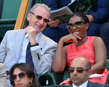 Conservative party leader, Kemi Badenoch, at Wimbledon