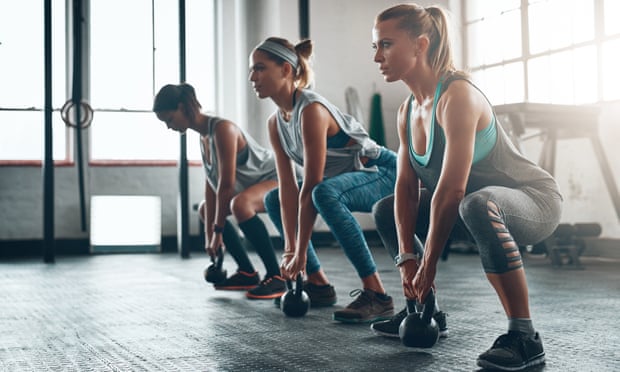 burning calories by squatting