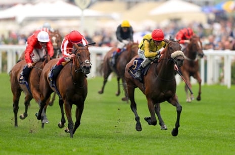 Move Swiftly ridden by Daniel Tudhope on his way to winning the Duke of Cambridge Stakes.