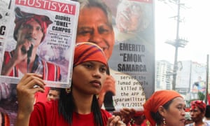 Michelle Campos says her father and grandfather were publicly executed in September 2015 for opposing mining in Mindanao, Philippines.