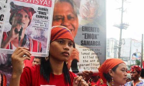 Michelle Campos, whose father, grandfather and teacher were killed for opposing mining in Mindanao, the Philippines