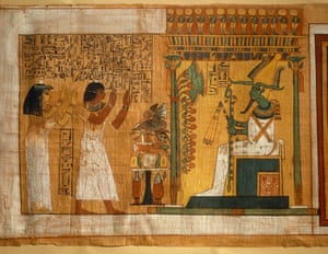 The seat of power … the Egyptian god Osiris on a throne.