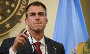 Oklahoma Governor Kevin Stitt speaks during a news conference in Oklahoma City, Monday, 16 November, 2020.