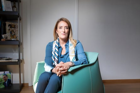 Portrait of Roberta Metsola president of the European Parliament, Brussels, Belgium