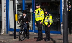 Jewish boy and police officers