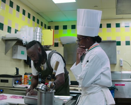 Chef Roshara Sanders (right) in Next Gen Chef.