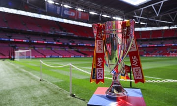 Leeds United v Southampton - Sky Bet Championship Play-Off Final<br>LONDON, ENGLAND - MAY 26: The Sky Bet Championship Play-Off trophy is seen prior to the Sky Bet Championship Play Final match between Leeds United and Southampton at Wembley Stadium on May 26, 2024 in London, England. (Photo by James Gill - Danehouse/Getty Images)