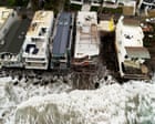 Weather tracker: Floods in eastern India and hurricane damage in California