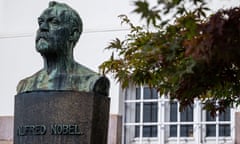 A bust of Alfred Nobel
