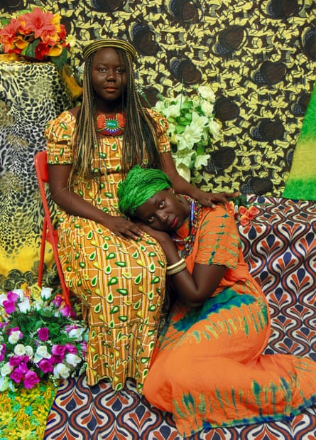A photograph by Melbourne artist Atong Atem, ‘Adut and Bigoa, 2015’ which will show at the NGV as part of a local component of Africa Fashion, an exhibit travelling to Australia from London’s V&A.