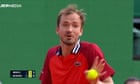 'It's out!': Medvedev rages at officials during Monte Carlo match - video