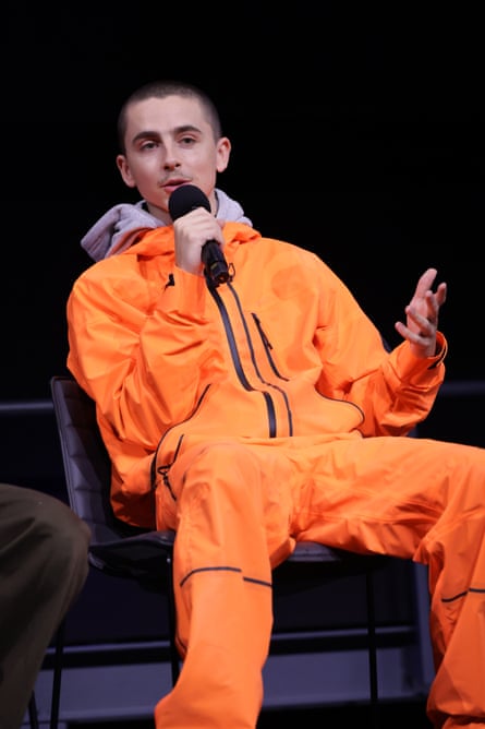 The future is orange … at a ‘special screening’ of A24’s Marty Supreme in LA.