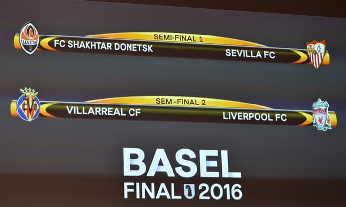 Europa League Semi Final Draw Liverpool Land Villarreal As It