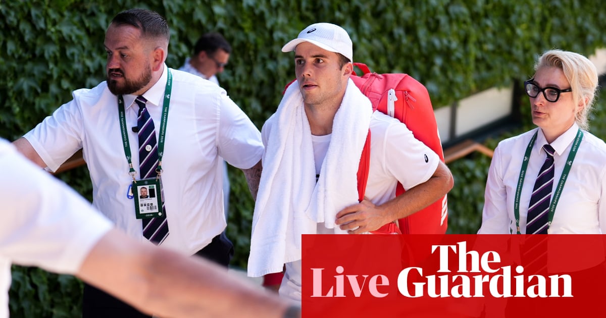 Wimbledon 2026: Noskova v Mertens, Kostyuk v Paolini, Fritz v Zverev, Cobolli v Fery in quarter-finals – live