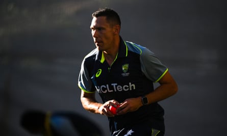 Scott Boland trains before the second Test against India at Adelaide Oval