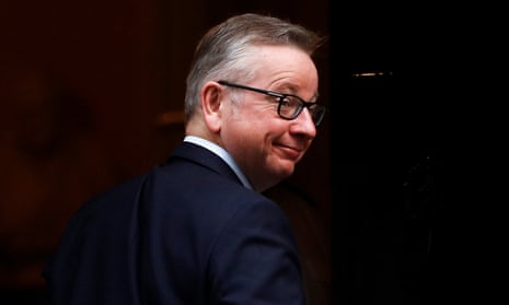 Michael Gove arriving at Downing Street