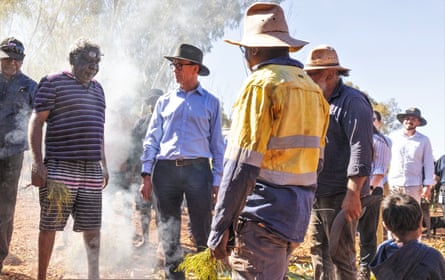Smoking ceremony in the bush