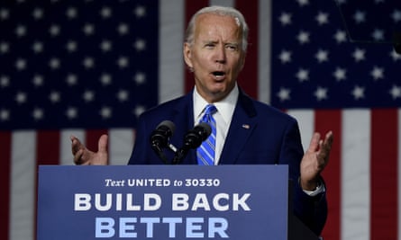 Joe Biden in July 2020 during his presidential campaign.