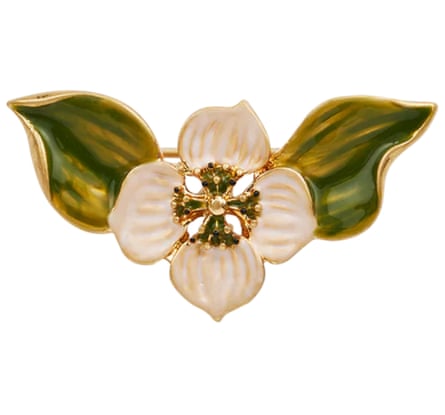 Fable England Gold Poppy Anemone Brooch
